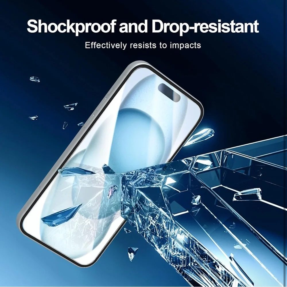 Black Tempered Glass Screen Protector for Cell Phones